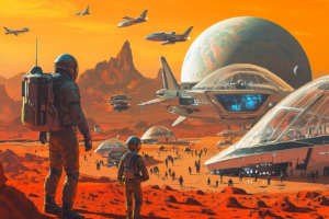 Mars_colony_welcomes_a_tourist_family